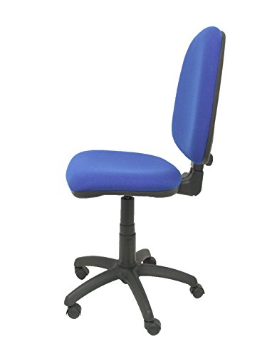 Piqueras y Crespo 04CP - Silla de Oficina ergonómica, Asiento y Respaldo tapizados en Tejido Bali, Color Azul