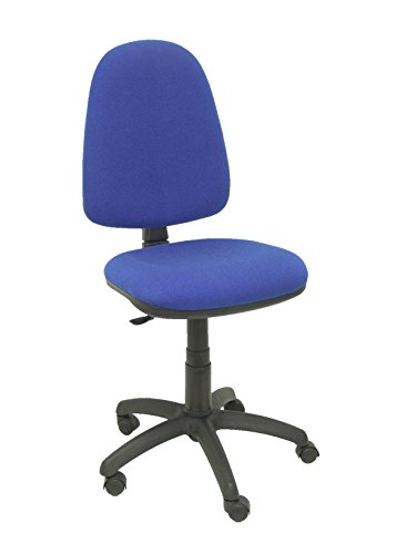 Piqueras y Crespo 04CP - Silla de Oficina ergonómica, Asiento y Respaldo tapizados en Tejido Bali, Color Azul