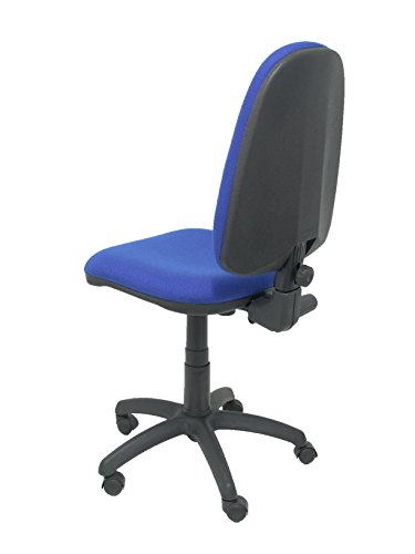 Piqueras y Crespo 04CP - Silla de Oficina ergonómica, Asiento y Respaldo tapizados en Tejido Bali, Color Azul