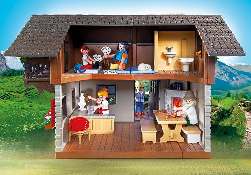 Playmobil Vida en la Montaña - Casa de los Alpes con Varios Accesorios , Playsets de Figuras de Juguete, 50 x 10 x 40 cm, (5422)