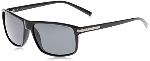 Polaroid PLD 2019/S Y2 D28 59 Gafas de Sol, Negro (Shiny Black/Grey Pz), Hombre