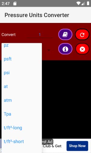 Pressure Units Converter