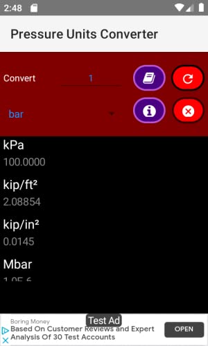 Pressure Units Converter