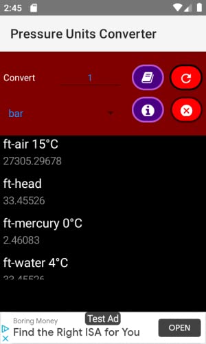 Pressure Units Converter