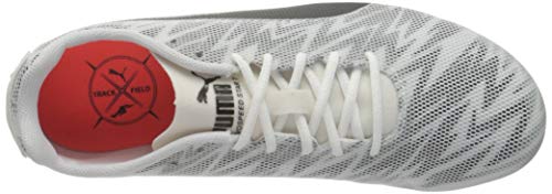 PUMA Evospeed Star 7 Junior, Zapatillas de Atletismo Unisex Adulto, Blanco White Black Silver, 36 EU