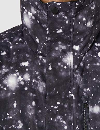 Quiksilver Mission Printed-Chaqueta para Nieve para Hombre, True Black woolflakes, M