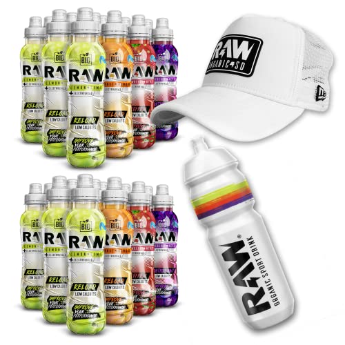 RAW Super Drink - Pack Navidad - Pack Mixto (x2) + Gorra (blanca) + Bidón (blanco)