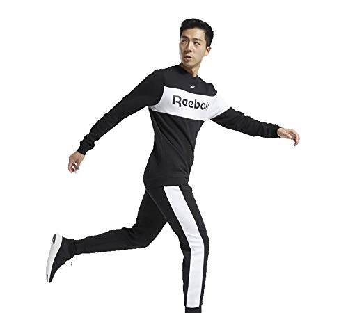 Reebok TE LL Jogger Pantalón, Hombre, Negro, S