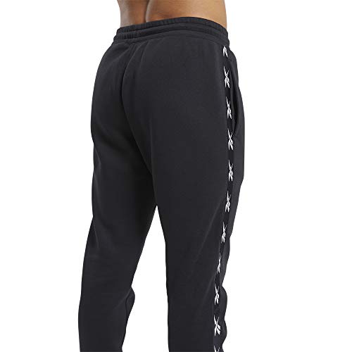 Reebok TE Tape Jogger Pantalón, Hombre, Negro, L