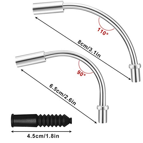 REFLYING 4 Pares Pastillas de Freno para Bicicletas Zapatas de Freno Set, 4 Tubos de Curvatura de Guía de Cable Fideos y 4 Manguera de Plástico