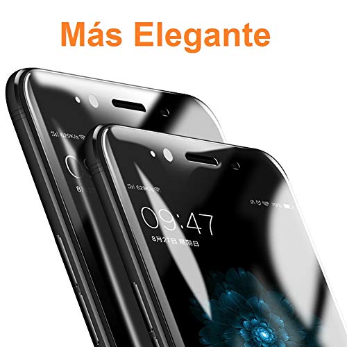 REY Protector de Pantalla Curvo para Vivo Y11s - Vivo Y20s, Negro, Cristal Vidrio Templado Premium, 3D / 4D / 5D, Anti Roturas