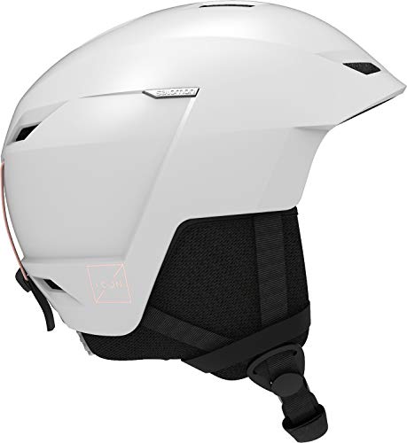 Salomon ICON LT Casco de esquí y snowboard para mujer, Ajuste regulable, Blanco (White), M (56-59 cm)