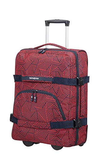 Samsonite Rewind Bolsa de Viaje con Ruedas S, 55 cm, 45 L, Rojo (Capri Red Stripes)