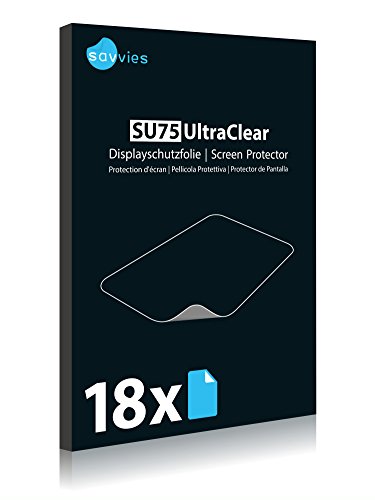 savvies Protector Pantalla Compatible con igpsport iGS618 (18 Unidades) Película Ultra Transparente