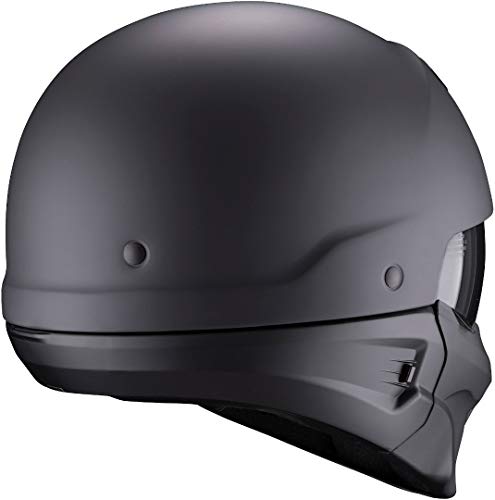 Scorpion Exo Combat EVO Solid Casco Moto, Hombre, Negro Mate, XXL