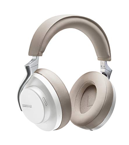 Shure AONIC 50 - Auriculares inalámbricos y con cancelación de Ruido, Calidad de Estudio, Bluetooth 5, Ajuste Seguro sobre la Oreja, 20 Horas de batería, fácil de Utilizar - Blanco/Bronceado