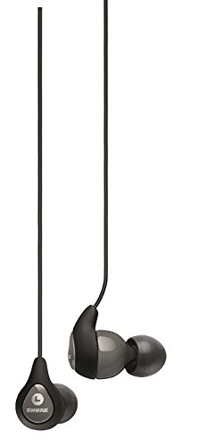 SHURE SE112-GR-E - Auriculares in-ear con aislamiento de sonido, graves profundos, Negro/Gris