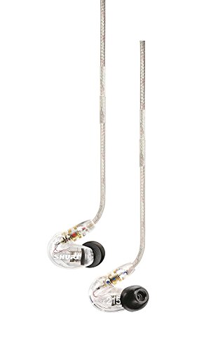 Shure SE215-CL Transparente Intraaural Auricular - Auriculares (Intraaural, Alámbrico, 22-17500 Hz, 107 dB, 20 Ω, Transparente)