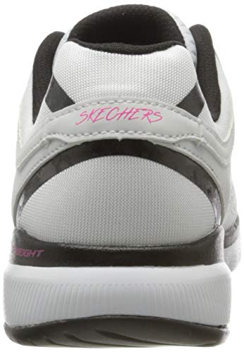 Skechers Flex Appeal 3.0-Quick Voyage, Zapatillas sin Cordones Mujer, Multicolor Blanco Azul Hot Pink Wbhp, 38 EU