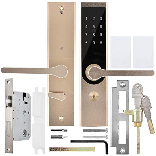 Smart WiFi BT Lock, cerradura inteligente bluetooth Cerradura de puerta inteligente remota, Cerrojo electrónico inteligente Tarjeta MI/contraseña/APP/llave mecánica