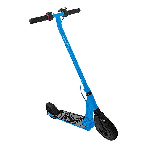 SmartGyro Xtreme XD Patín eléctrico para niños y jóvenes, ruedas 8", 3 velocidades, plegable, ligero, autonomía de 18 Km, batería de litio, freno eléctrico, Scooter, luces traseras, Azul