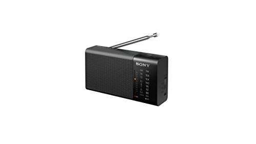 Sony ICF-P36 - Radio analógico portátil FM/AM, negro, 13.15 x 6.95 x 4.35 cm