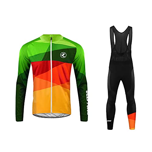 Sports Wear Maillot de Ciclismo Ropa Ciclismo Conjunto para Hombre Culotte Manga Larga+ Pantalones Invierno Fleece Warm for Travel Wear