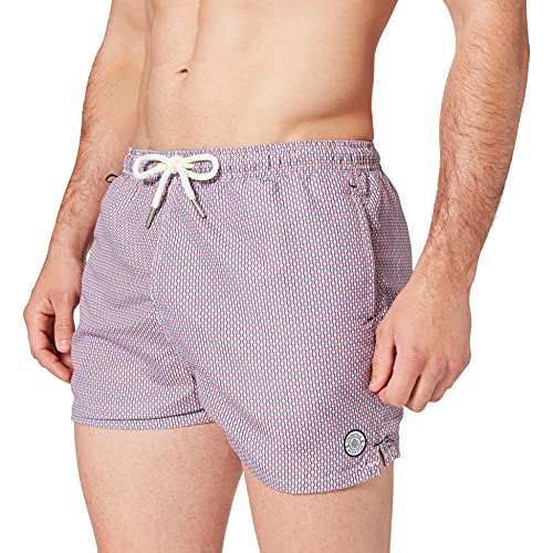 Springfield Retro Bañador para Hombre, Multicolor, S