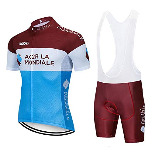 STEPANZU Ropa Ciclismo Verano Hombre Corta Maillot MTB + Pantalones Cortos Transpirable Conjunto Maillot Ciclismo para al Aire Libre Bicicleta Montaña Ropa Hombre