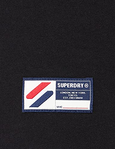 Superdry M1011139a Camiseta con Logo de Corporate, Negro, L para Hombre