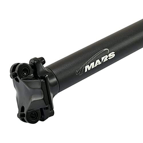 TMARS SD-428 27.2x600mm Micri ángulo de ajuste de la abrazadera de la aleación del tija de asiento, negro, TS2446