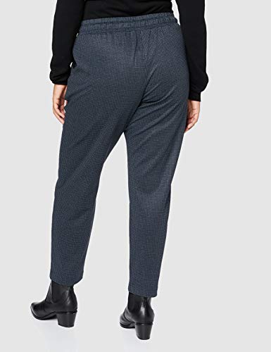 TOM TAILOR MY TRUE ME Karo Pantaln de Vestir, 24617 Grey Houndtooth Chec-Muñeco de Peluche, 50 para Mujer