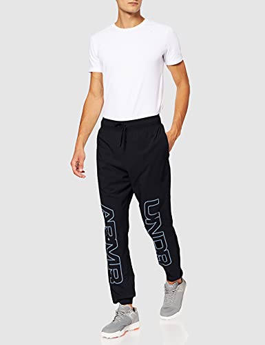 Under Armour Baseline Woven Jogger Pantalón, Hombre, Negro, XL