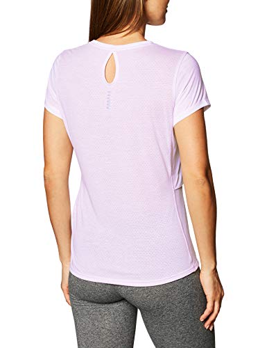 Under Armour Camiseta de Manga Corta Streaker 2.0 Inverse Camiseta, Mujer, Crystal Lilac/Crystal Lilac/Reflective (570), SM