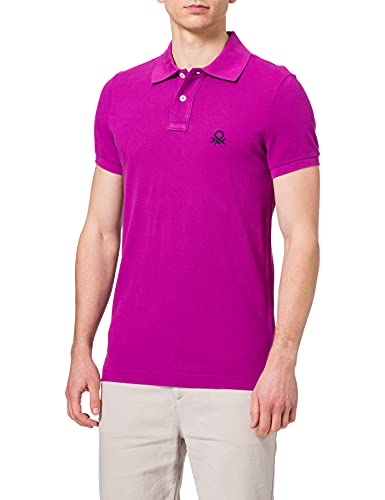 United Colors of Benetton Polo M/M 3089j3178 Camisa, Ciclamino 05 V, 3XL para Hombre