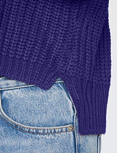 Urban Classics Ladies Wide Oversize Sweater Sudadera, Azul púrpura, M para Mujer