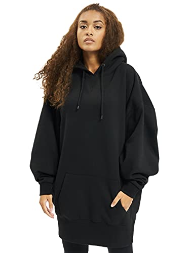 Urban Classics Sudadera Larga y Grande para Mujer Capucha, Negro (Schwarz 00007), L