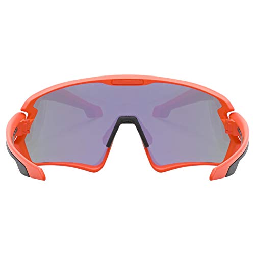 uvex Sportstyle 231 Gafas de Deporte, Adultos Unisex, Orange Mat/Mirror Green, One Size