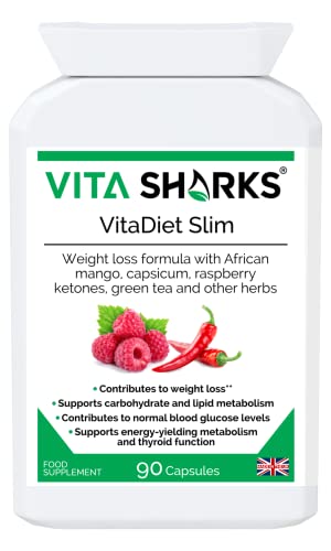 VitaDiet Slim Thermogenic Fat Metaboliser - Supresor del apetito, potenciador de adelgazamiento natural, quemador de grasa y refuerzo del sistema metabolismo