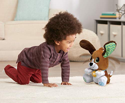 VTech Sira la perrita interactiva, Suave Animal de Peluche Que fomenta la conversación y Repite lo Que Dices, Juguete para bebés +12 Meses-Versión ESP (80-610122) (3480-610122)