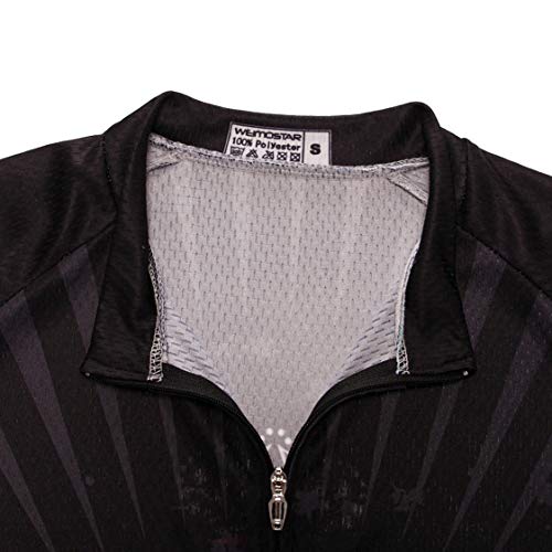 Weimostar Maillot de ciclismo para hombre, camiseta de ciclismo, parte superior transpirable, de verano, manga corta