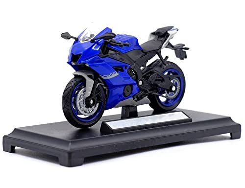 wljions Modelo de Motocicleta de Juguete 1:18 para Ya-ma-ha 2020 YZF-R6 Modelo De Motocicleta Fundido A Presión Juguete Amortiguador Viable para Niños Colección De Juguetes De Regalo