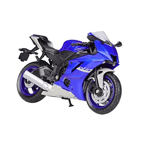 wljions Modelo de Motocicleta de Juguete 1:18 para Ya-ma-ha 2020 YZF-R6 Modelo De Motocicleta Fundido A Presión Juguete Amortiguador Viable para Niños Colección De Juguetes De Regalo