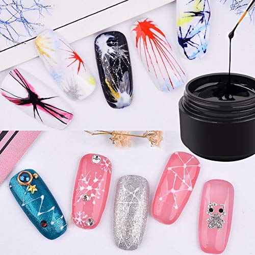 5Ml Nail Art Elasticidad Alambre Dibujo Gel Uv Gel Line Pintura Gel Araña Graffiti Diseño Nail Art Decoración Nail Art Accessories