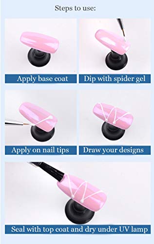 5Ml Nail Art Elasticidad Alambre Dibujo Gel Uv Gel Line Pintura Gel Araña Graffiti Diseño Nail Art Decoración Nail Art Accessories