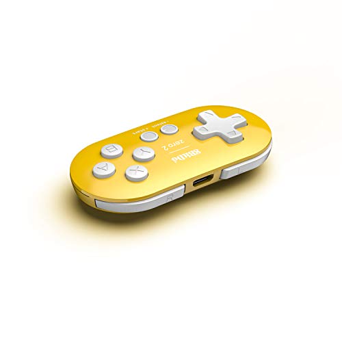 8Bitdo Zero 2 Bluetooth Gamepad for Switch, PC, Macos, Android (Yellow Edition) (Nintendo Switch//) [Importación inglesa]