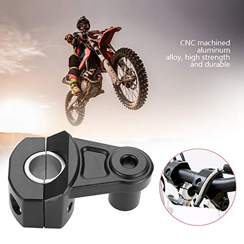 Abrazaderas de elevador de manillar de motocicleta, elevador de abrazaderas de manillar de 12 mm o 28 mm para V-Strom (Negro)