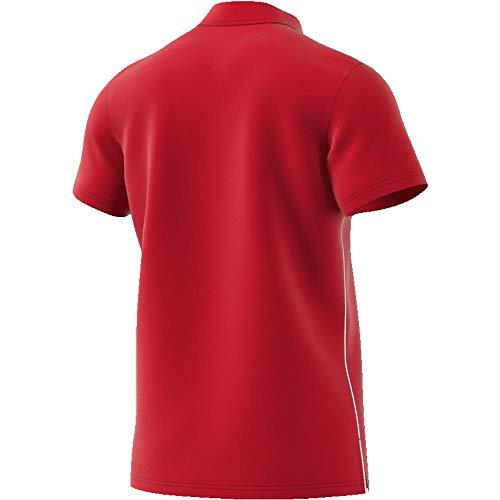 adidas CORE18 Camiseta Polo, Hombre, Power Red/White, M