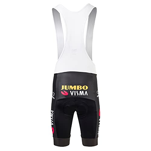 AGU Bibshort Team Jumbo Visma 2021 Hombre, Culotte de Ciclismo con Tirantes para Hombre, Ropa de Ciclismo Oficial del Equipo de Ciclismo Profesional Jumbo Visma - Negro - M