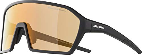 ALPINA, RAM HVLMR+ Gafas Deportivas, Black Matt, One Size, Unisex-Adult (A8672)